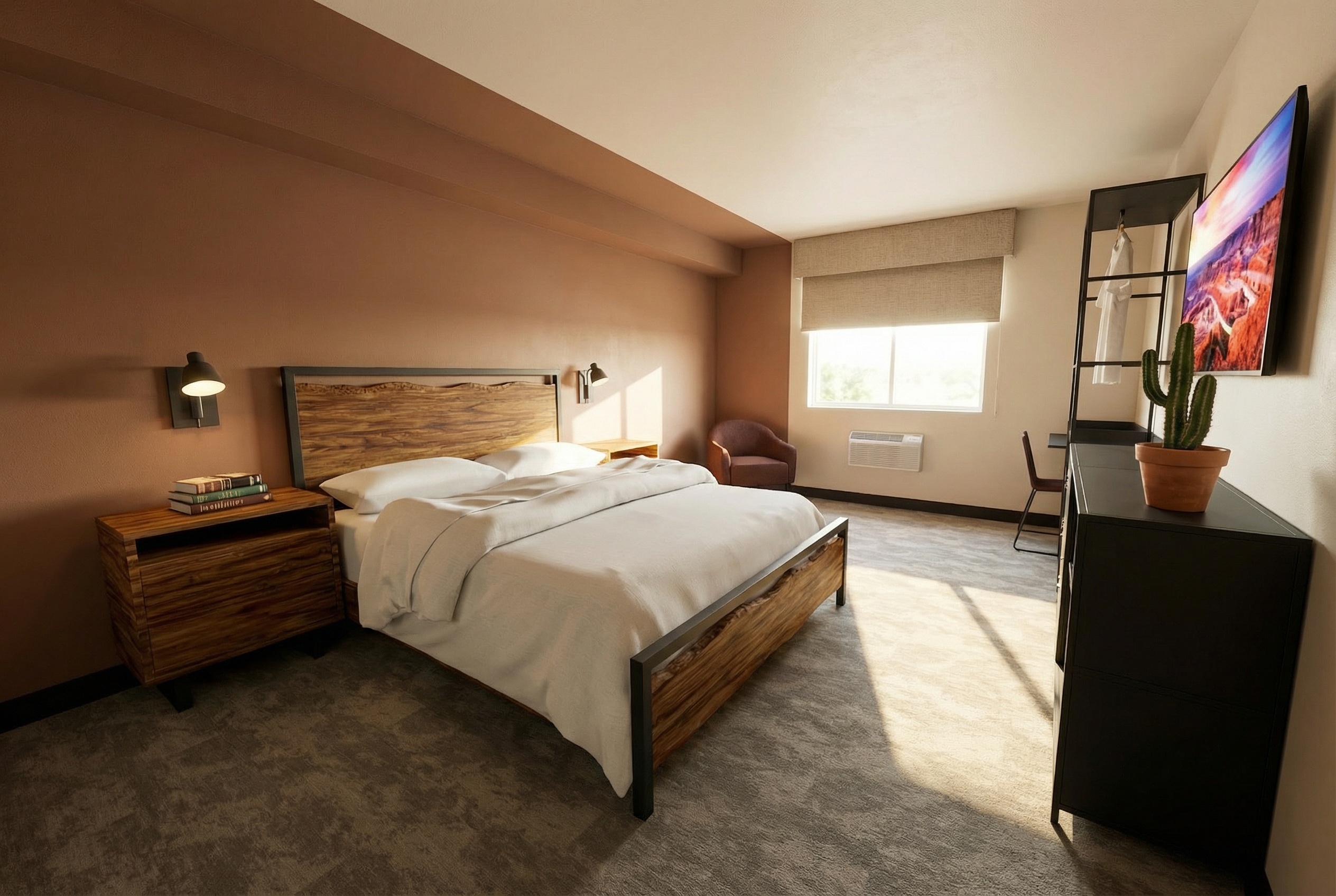 Classic Queen room at The Outrider Hotel in Manitou Springs Colorado